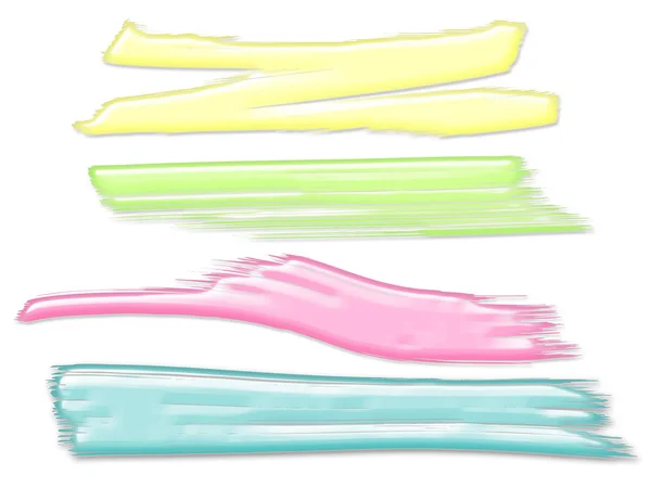 Gelatin pastell färg målade brush strokes bakgrund — Stockfoto