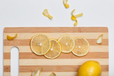 Mutfak pano portre izole limon