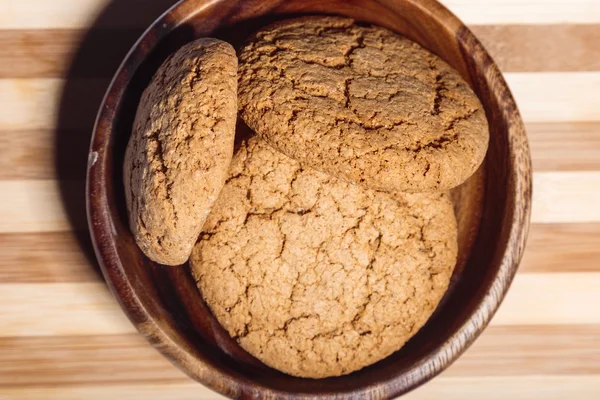 Oatmeal cookies closeup macro — Stock Photo, Image