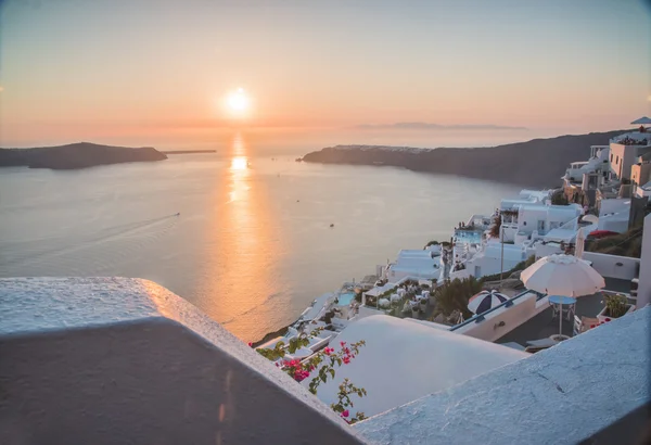 Mooie Witte Griekse Huizen Santorini — Stockfoto