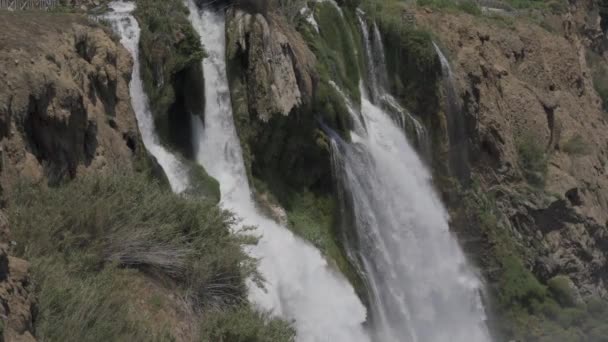 Μεγάλος Καταρράκτης Στην Τουρκία Antalya — Αρχείο Βίντεο