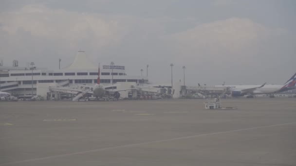 Turkey Antalya June 2021 View Airport Passenger Planes — Video