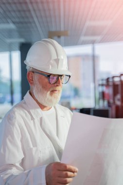 İnşaat alanında çalışan mimar mühendisi.