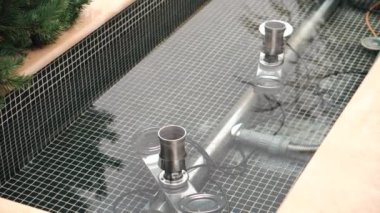 Havuz pompası ve filtreleme sisteminin görüntülerini kapat