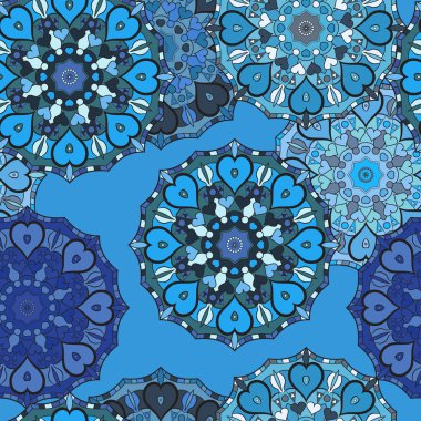 Dekoratif sorunsuz baskı Tekstil veya arka plan için. Dantel şark süsleme.