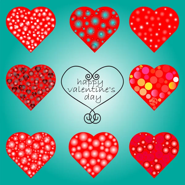 Ensemble de vecteurs Hearts — Image vectorielle