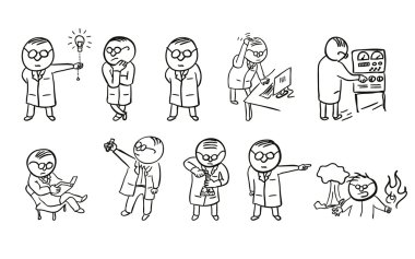 Doodle bilim adamı kümesi