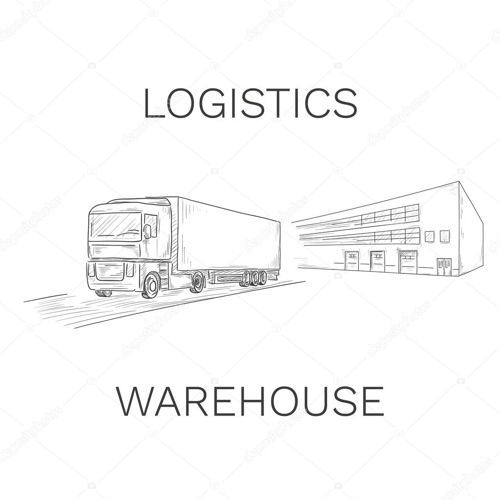 Logistics transportation sign