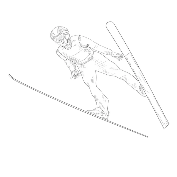 スキー ジャンプストックベクター ロイヤリティフリースキー ジャンプイラスト Depositphotos
