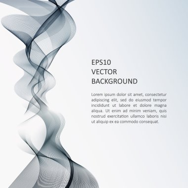 Dalga arka plan, broşür şablonu