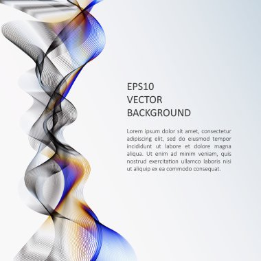 Dalga arka plan, broşür şablonu