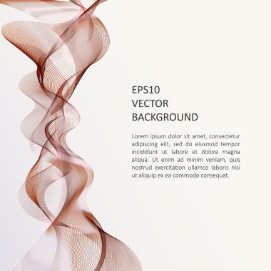 Dalga arka plan, broşür şablonu