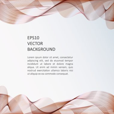 Dalga arka plan, broşür şablonu