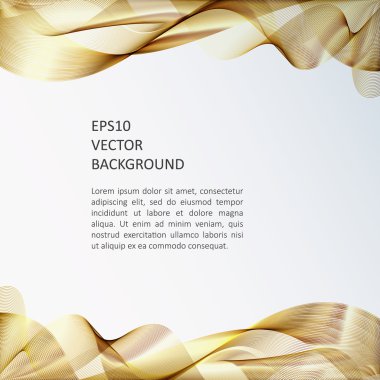 Dalga arka plan, broşür şablonu