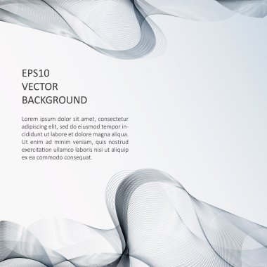 Dalga arka plan, broşür şablonu