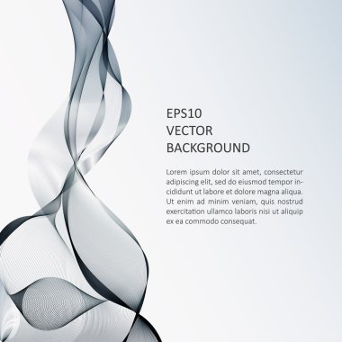 Dalga arka plan, broşür şablonu