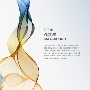 Dalga arka plan, broşür şablonu