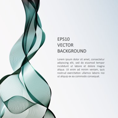 Dalga arka plan, broşür şablonu