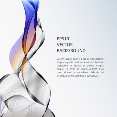 Dalga arka plan, broşür şablonu