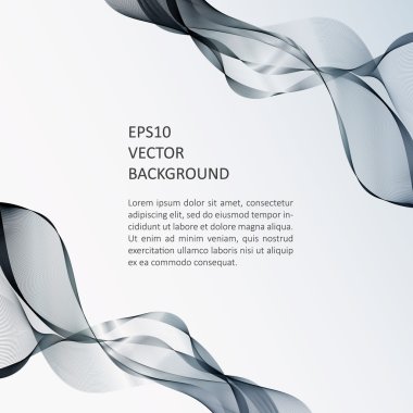 Dalga arka plan, broşür şablonu