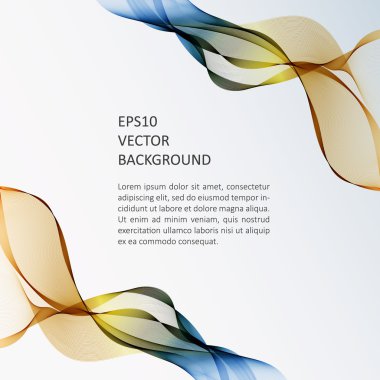 Dalga arka plan, broşür şablonu