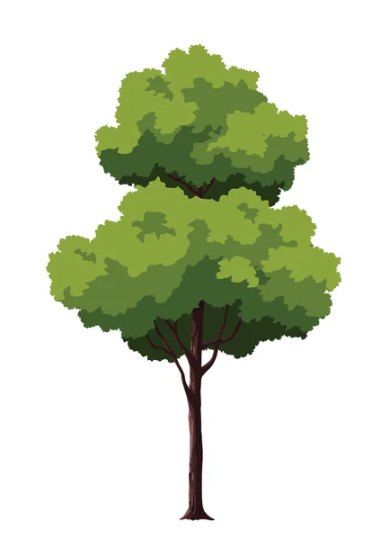 Ілюстрація дерево для мультфільму — стоковий вектор