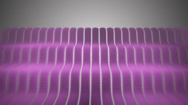 Dalgalı pembe çizgili sinüs.