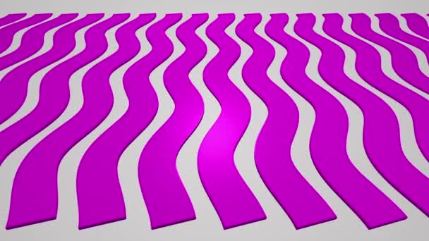 Wavy Pink Stripes Sine. — Stock Video