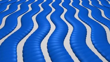 Dalgalı dikey olarak mavi çizgili sinüs.