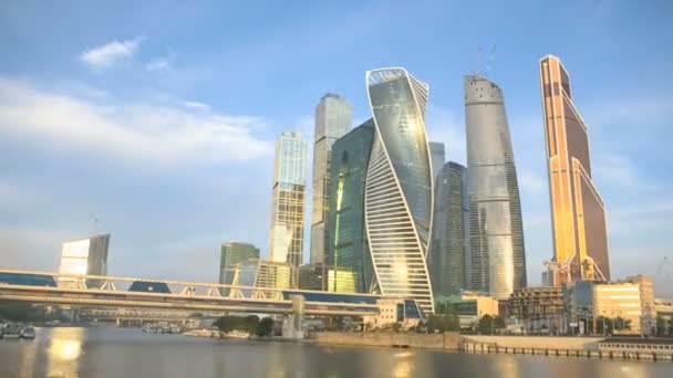 Московський міжнародний бізнес-центр — стокове відео