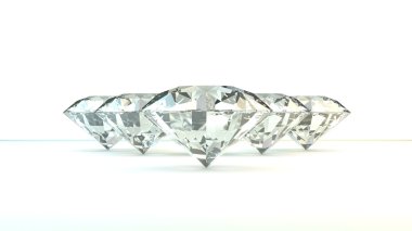 Siyah ve beyaz arka plan ışıltılı elmas