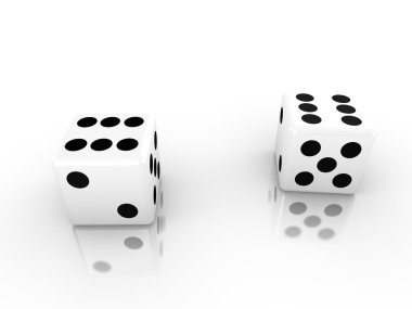 Beyaz altı kadar iki zar