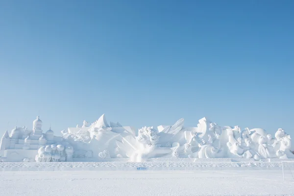 Reuze sneeuw panorama — Stockfoto