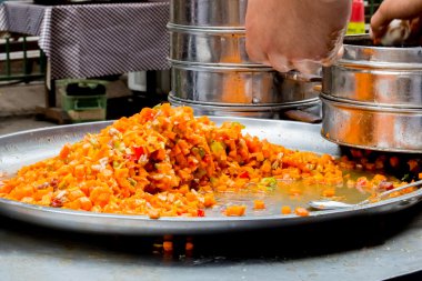 Sokak gıda hamur tatlısı dolgular