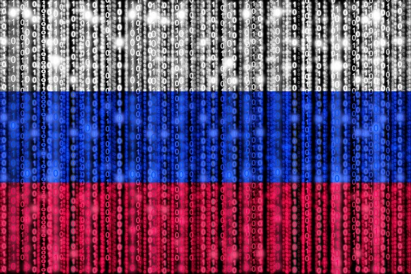 Digital Russian flag — Stock Photo, Image