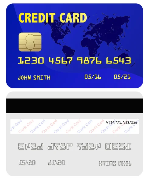 Generic credit card blue — Stock Photo, Image