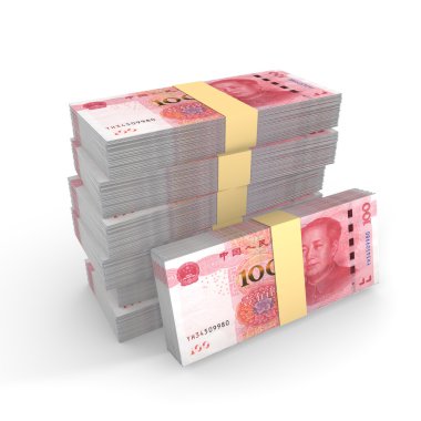 Küçük Çinli rmb yığını