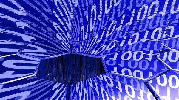 Big data digital hundimiento absorber datos — Foto de Stock