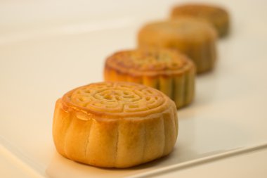 Üst üste Çin mooncakes