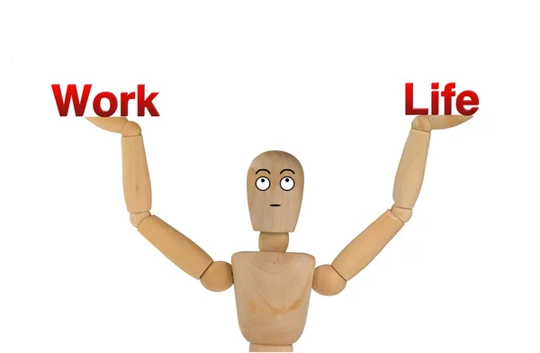 Konsep keseimbangan hidup kerja — Stok Foto