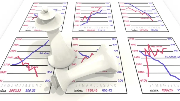 İş bir satranç gibi bir oyundur — Stok fotoğraf