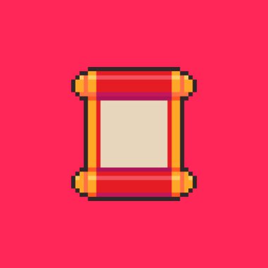 Oyun Varlıkları için Piksel Sanat Biçiminde Çin Yeni Yıl Kaydırma Vektörü ResmiComment