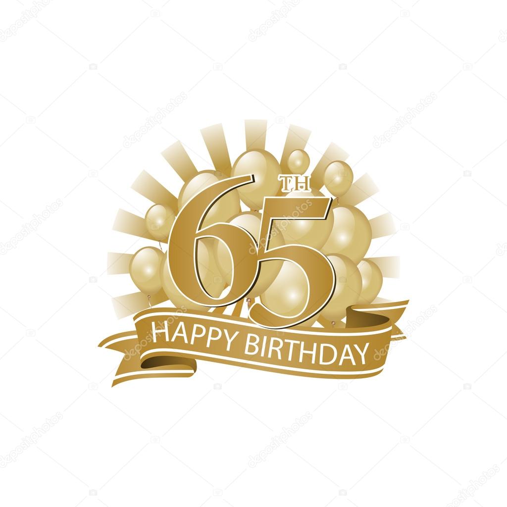 65th Golden Happy Birthday Logo With Balloons And Burst Of Light Stock Vector Image By C Ariefpro 65th Golden Happy Birthday Logo With Balloons And Burst Of Light Stock Vector Image By C Ariefpro