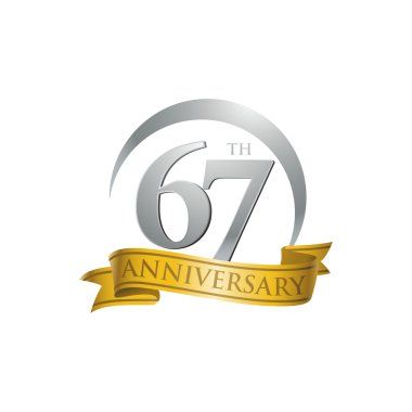 67 yıldönümü yüzük logosu altın şerit