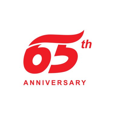 65 yıldönümü wave logosu kırmızı