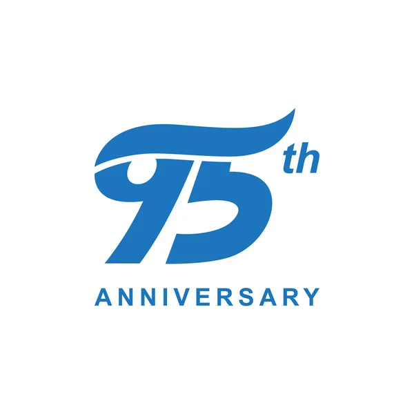 Blauwe Golf logo 95e verjaardag — Stockvector