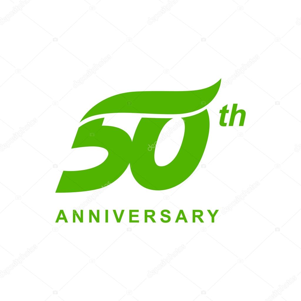 50th anniversary logo template