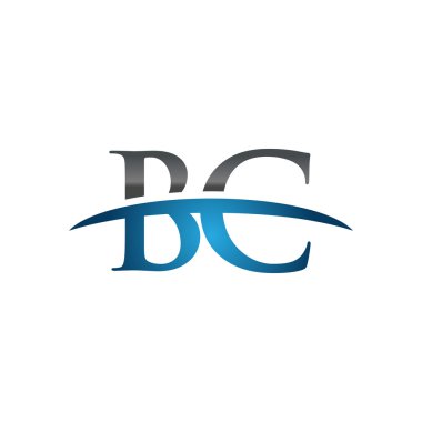 İlk harf M.ö. mavi swoosh logo logo swoosh