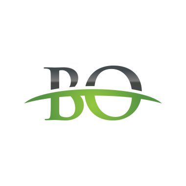 İlk harf Bo yeşil swoosh logo logo swoosh