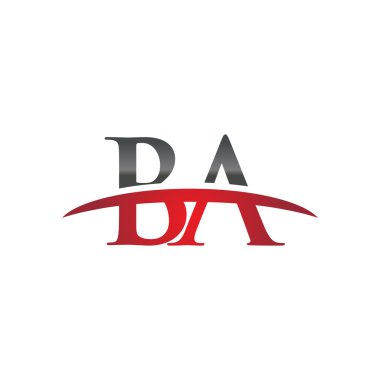 İlk harf Ba red swoosh logo logo swoosh